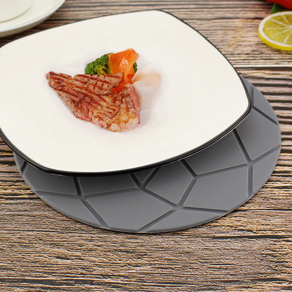 2Pcs Silicone Placemat Thicken Heat Insulation Anti Skid Pot Mat Bowl Mat Plate Pad Grey Eco Friendly Scratch Burn
2Pcs Silicone Placemat Thicken Heat Insulation Anti Skid Pot Mat Bowl Mat Plate Pad Grey Eco Friendly Scratch Burn