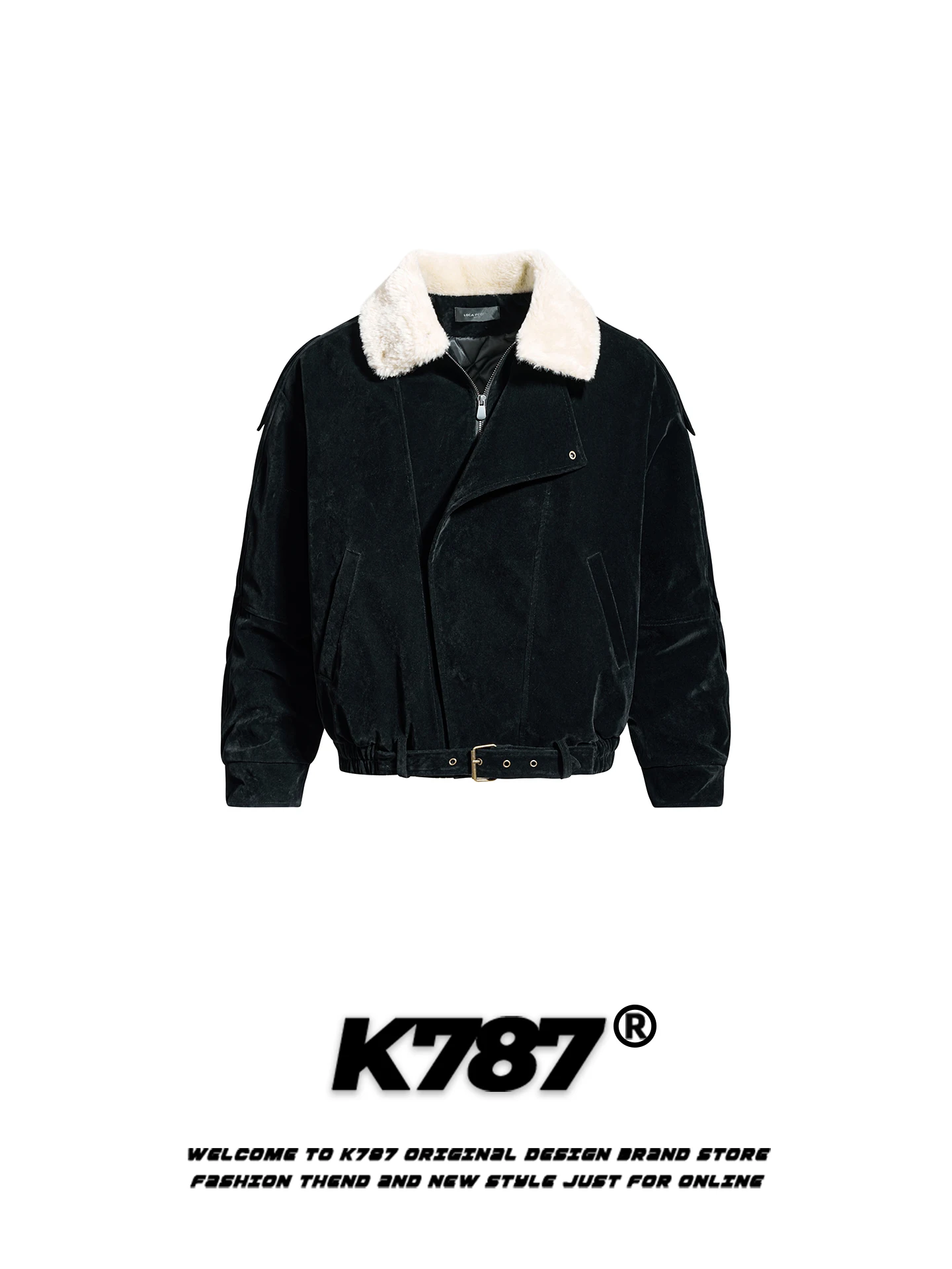 K787 American Retro Lamb Fur Splicing Collar Cotton Jaet Loose Trendy Warm Couple Cotton Coat Winter Youth ular Sle
K787 American Retro Lamb Fur Splicing Collar Cotton Jaet Loose Trendy Warm Couple Cotton Coat Winter Youth ular Sle