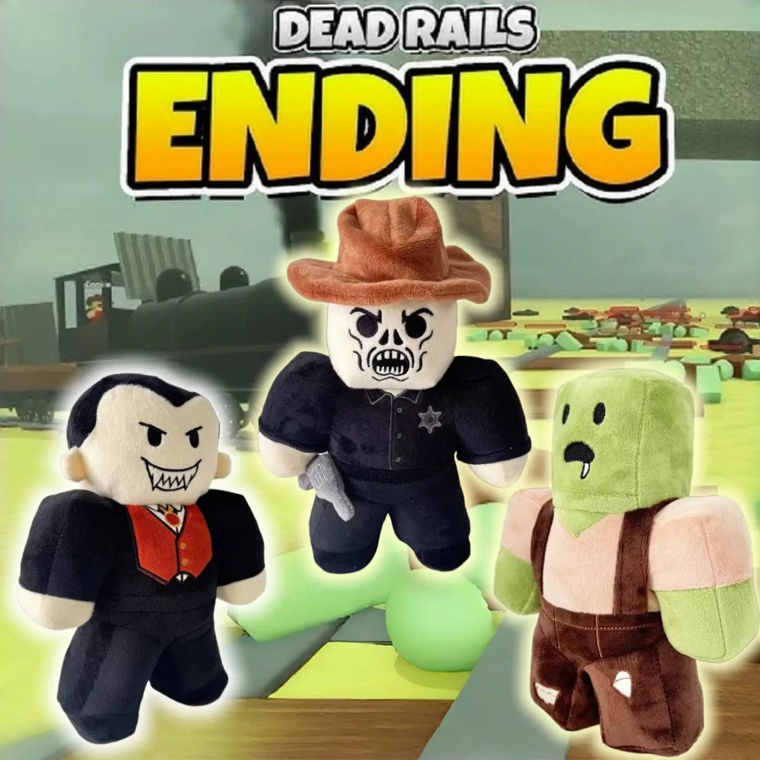 Набор плюшевых игрушек Roblox Dead Rails, игровые аксессуары, мягкие плюшевые куклы, коллекционные фигурки в стиле хоррор, подарки на день рождения для детей
Набор плюшевых игрушек Roblox Dead Rails, игровые аксессуары, мягкие плюшевые куклы, коллекционные фигурки в стиле хоррор, подарки на день рождения для детей