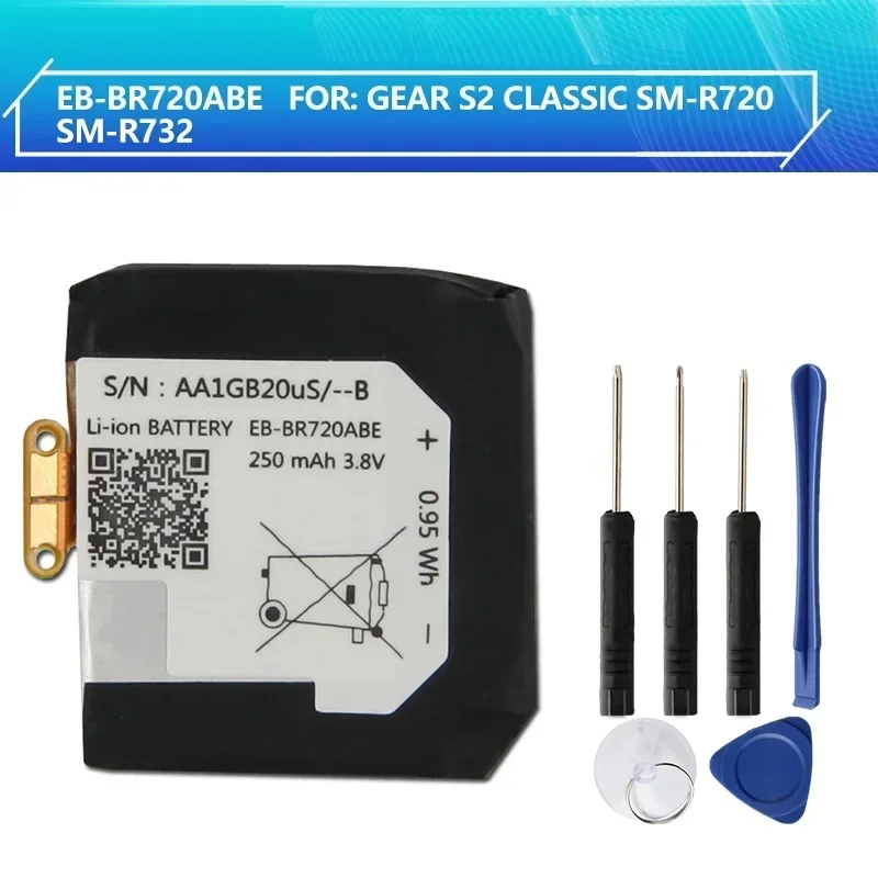 Сменный аккумулятор EB-BR720ABE для Samsung Gear S2 classic SM-R720 SM-R732 R720 R732, 250 мАч, высококачественные аккумуляторы с инструментом
Сменный аккумулятор EB-BR720ABE для Samsung Gear S2 classic SM-R720 SM-R732 R720 R732, 250 мАч, высококачественные аккумуляторы с инструментом