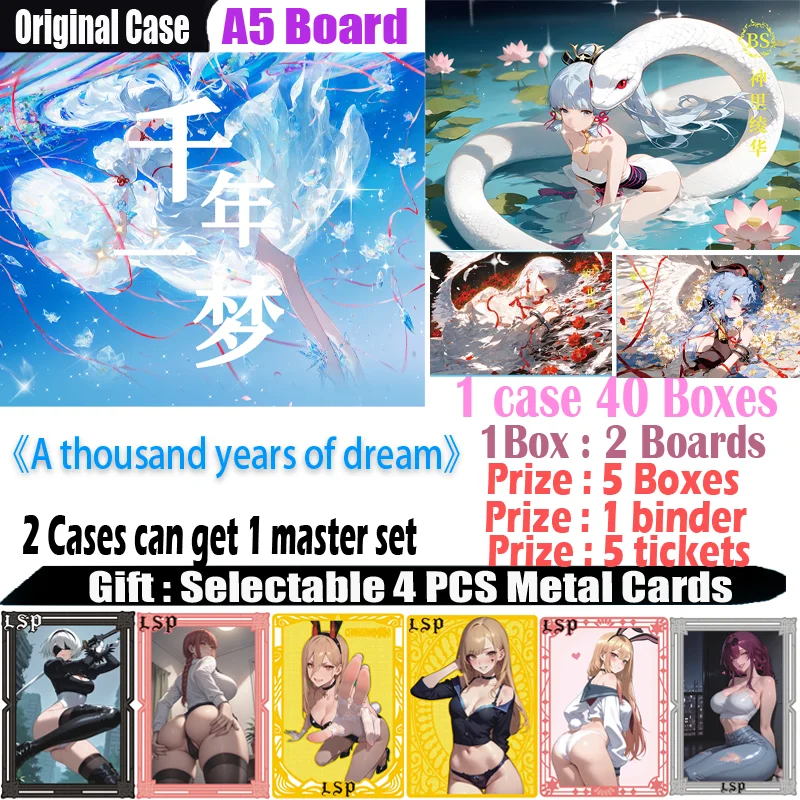 New A5 Size Card " A thousand years of dream" Hobby CCG Card Trade Card Goddess Board Game Doujin Toys Board Gifts
New A5 Size Card " A thousand years of dream" Hobby CCG Card Trade Card Goddess Board Game Doujin Toys Board Gifts