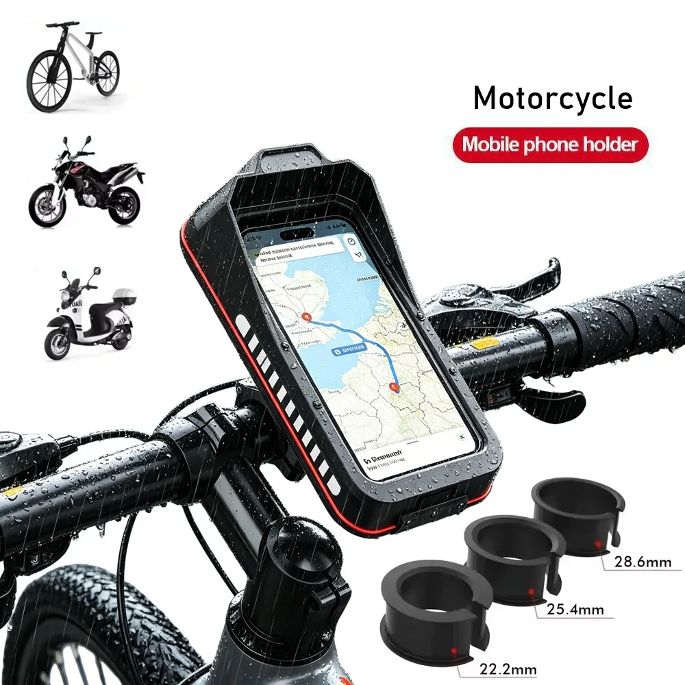 Universal Waterproof Motorcycle Bike Mobile Phone Holder Bag Case Quick Mount Bicycle MTB Motorbike Handlebar Cellphone Stand
Universal Waterproof Motorcycle Bike Mobile Phone Holder Bag Case Quick Mount Bicycle MTB Motorbike Handlebar Cellphone Stand