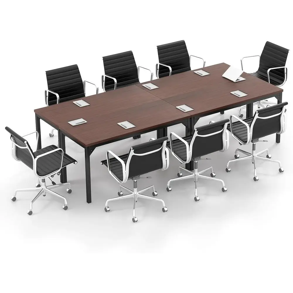 4.5ft Conference Table Set for 4, 55 x 24 Large Meeting Room Desk with Heavy-Duty Steel Frame, Suitable for Computer Desk or Hom
4.5ft Conference Table Set for 4, 55 x 24 Large Meeting Room Desk with Heavy-Duty Steel Frame, Suitable for Computer Desk or Hom