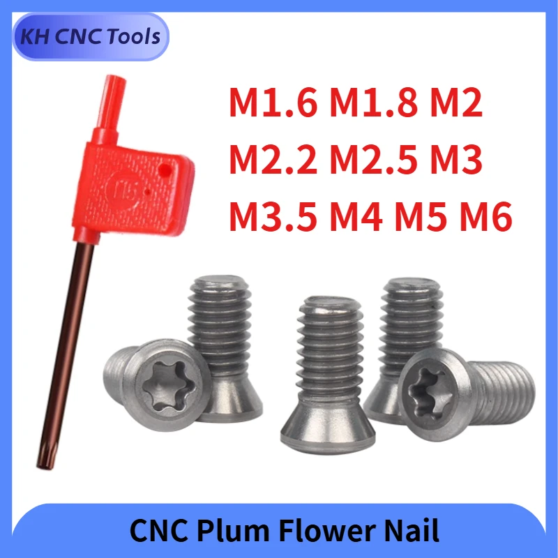 KH High quality universal CNC tool accessories milling car screw plum screw M1.6 M1.8 M2 M2.2 M2.5 M3 M3.5 M4 M5 M6 screw 
KH High quality universal CNC tool accessories milling car screw plum screw M1.6 M1.8 M2 M2.2 M2.5 M3 M3.5 M4 M5 M6 screw