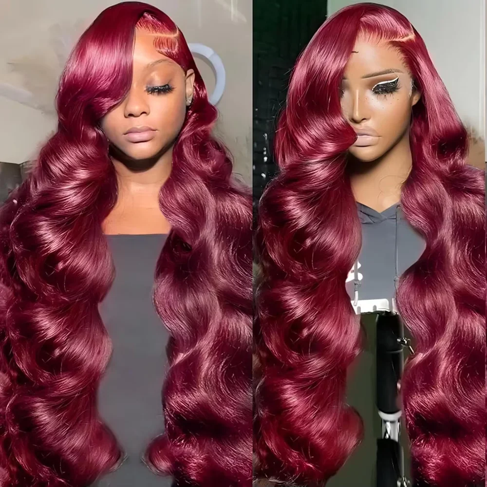 99J Human Hair Wig Burgundy body Wave 13x6 HD Lace Front Wig Red Color 13x4 Lace Frontal Human Hair For Women 40 44 Inches
99J Human Hair Wig Burgundy body Wave 13x6 HD Lace Front Wig Red Color 13x4 Lace Frontal Human Hair For Women 40 44 Inches