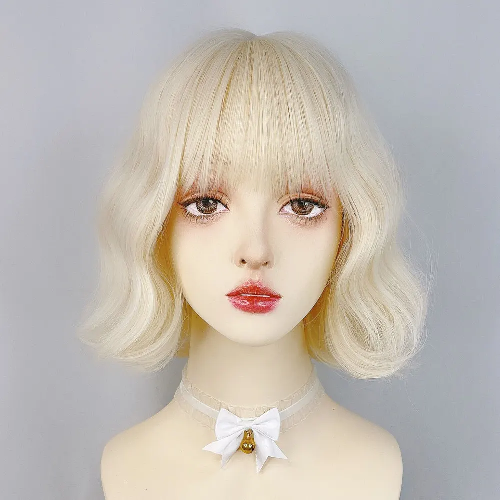 White gold wig female short curly hair egg roll head sweet cool beige barbie roll wool roll soft girl
White gold wig female short curly hair egg roll head sweet cool beige barbie roll wool roll soft girl