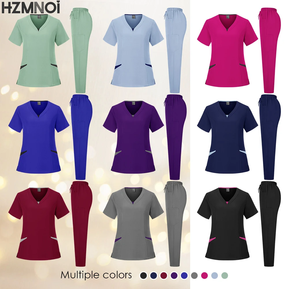 New style Medical Apparel Scrub Uniform Women Short Sleeved Scrubs Jumpsuit Medical Hospital Clothing Scrub Uniforms with Pocket
New style Medical Apparel Scrub Uniform Women Short Sleeved Scrubs Jumpsuit Medical Hospital Clothing Scrub Uniforms with Pocket