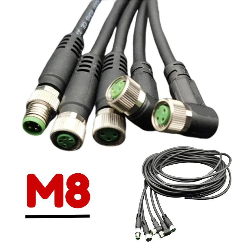 M8 4 5 8 Pin Connector Cable Male Female Aviation Plug Sensor Connection Cable Connector Waterproof 4/5/8 Core Single Head Wire
M8 4 5 8 Pin Connector Cable Male Female Aviation Plug Sensor Connection Cable Connector Waterproof 4/5/8 Core Single Head Wire