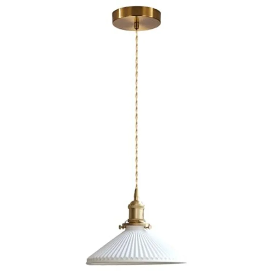 Modern Minimalist Ceramic Pendant Light Pleated Hanging Lamp for Kitchen Island Dining Room Bedroom and Bar
Modern Minimalist Ceramic Pendant Light Pleated Hanging Lamp for Kitchen Island Dining Room Bedroom and Bar