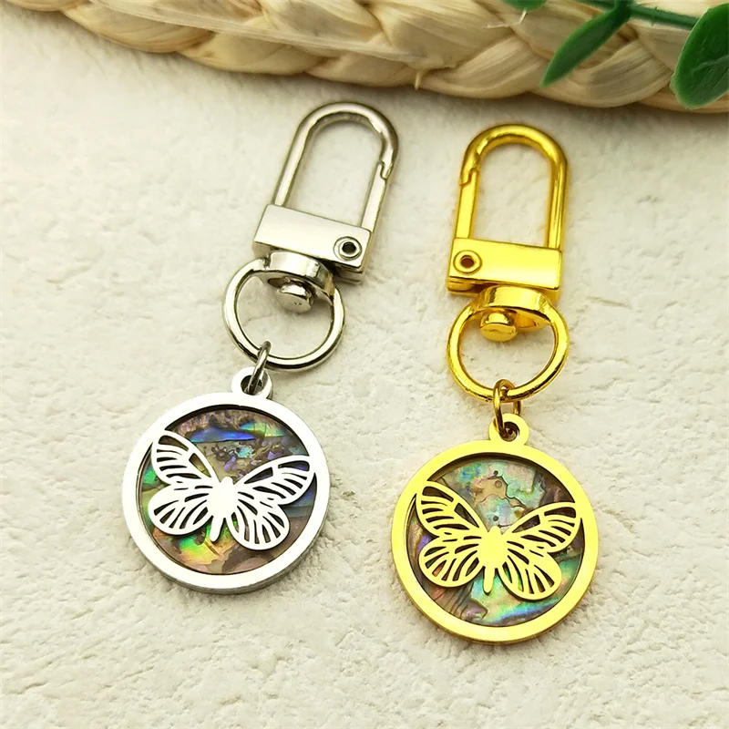 Butterfly Abalone Shell Pendant Key Chain for Women Girls Stainless Steel Gold Silver Color Key Ring Bag Pendant Jewelry Gift
Butterfly Abalone Shell Pendant Key Chain for Women Girls Stainless Steel Gold Silver Color Key Ring Bag Pendant Jewelry Gift
