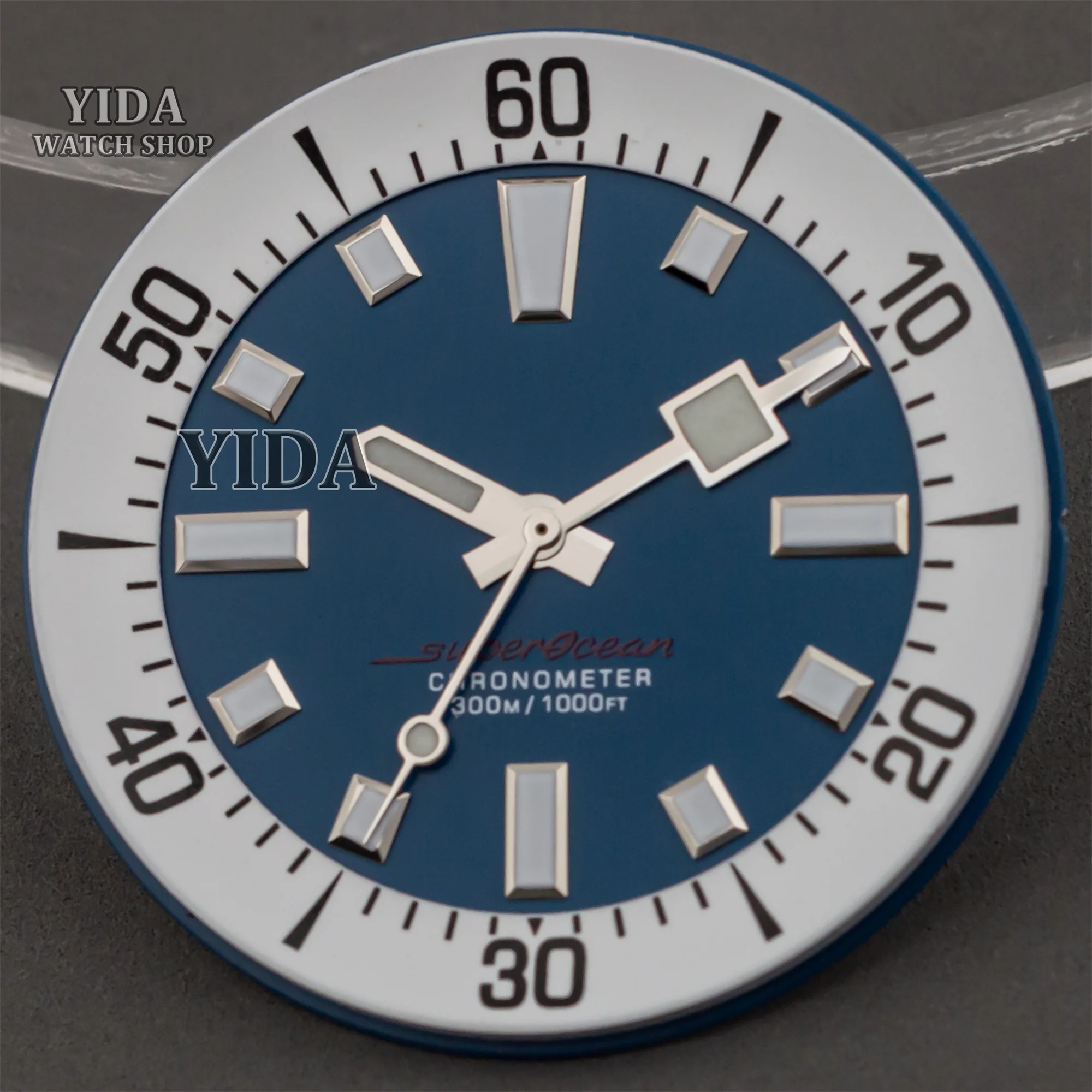 33.5MM Watch Dial Hands NH35 Watch Needles for SUPEROCEAN NH35 NH36 Movement Green Luminous Watch Faces Blue Luminous Hands Mod
33.5MM Watch Dial Hands NH35 Watch Needles for SUPEROCEAN NH35 NH36 Movement Green Luminous Watch Faces Blue Luminous Hands Mod