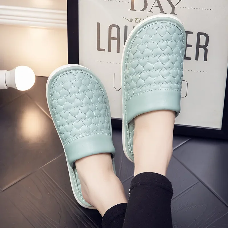 Home Slippers Women Waterproof Leather Shoes Slides Men Spring Summer Soft Sole Indoor Floor Slippers Non-Slip Couple Shoes
Home Slippers Women Waterproof Leather Shoes Slides Men Spring Summer Soft Sole Indoor Floor Slippers Non-Slip Couple Shoes