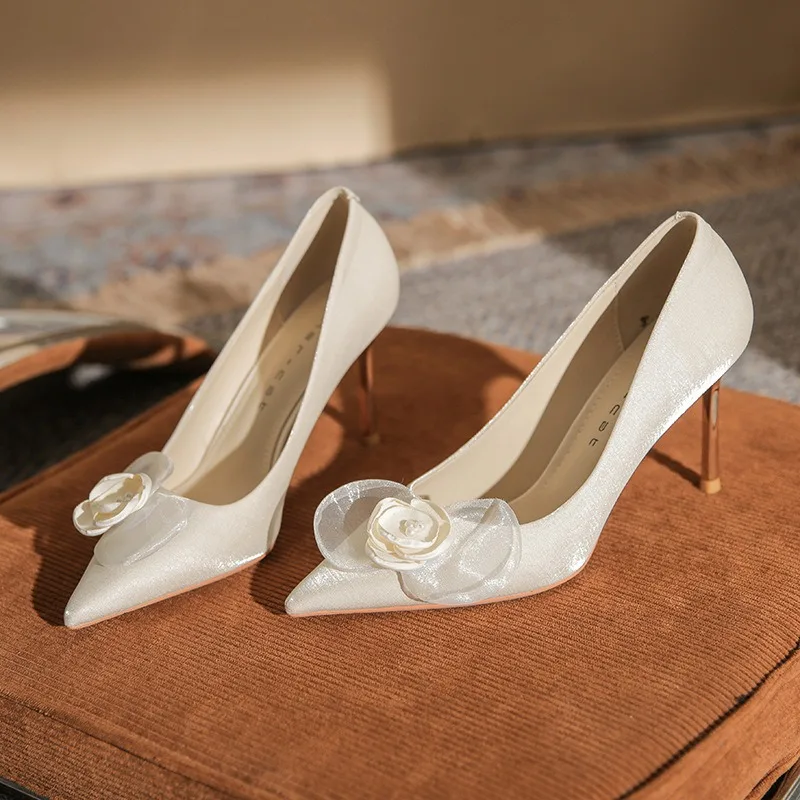 Elegant Women's Wedding Shoes French Romance High Heels for Woman Exquisite Flower Casual Shoes Designer Shoes Zapatos De Mujer
Elegant Women's Wedding Shoes French Romance High Heels for Woman Exquisite Flower Casual Shoes Designer Shoes Zapatos De Mujer