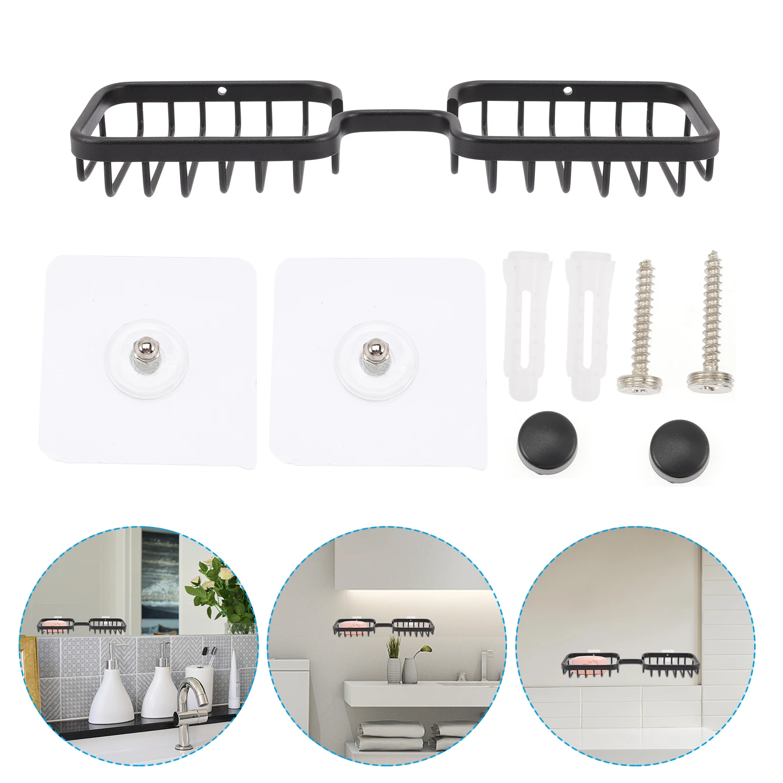 Holder for Shower Wall Double Pole Space Aluminum Bar Soap Dish Rack Simple Design Water Draining Easy Installation Non Slip
Holder for Shower Wall Double Pole Space Aluminum Bar Soap Dish Rack Simple Design Water Draining Easy Installation Non Slip