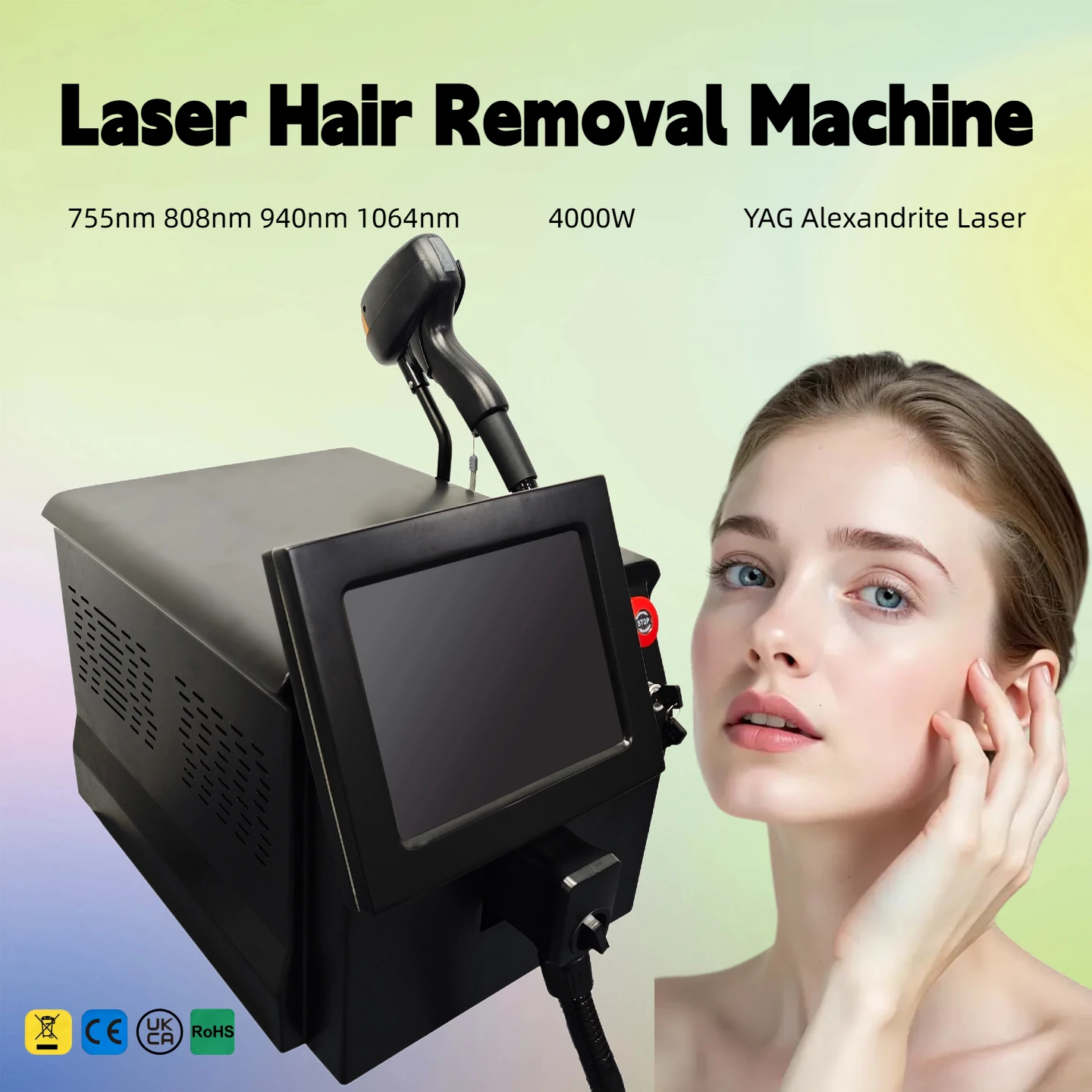 4000W Titanium Platinum Diode Lady Shaver 808 Laser Hair Remover Women Facial Hair Remover Machine Bikini Trimmer Leg Machine
4000W Titanium Platinum Diode Lady Shaver 808 Laser Hair Remover Women Facial Hair Remover Machine Bikini Trimmer Leg Machine