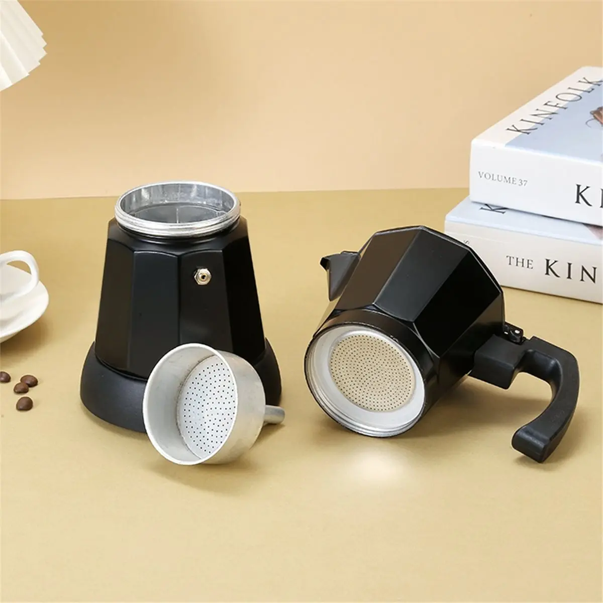 (A25M) Coffee Pot 6 Cup Electric Espresso Coffee Maker,300ml Portable Aluminum Espresso Machine Cafetera Moka Pot Eu Plug
(A25M) Coffee Pot 6 Cup Electric Espresso Coffee Maker,300ml Portable Aluminum Espresso Machine Cafetera Moka Pot Eu Plug
