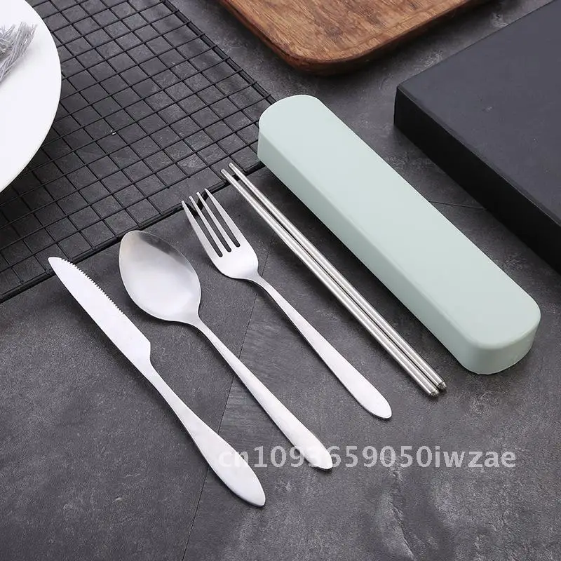 Stainless Steel Tableware suit Student Dormitory Knife, Fork and Spoon Boxed Outdoor Travel Carrying Tableware suit
Stainless Steel Tableware suit Student Dormitory Knife, Fork and Spoon Boxed Outdoor Travel Carrying Tableware suit