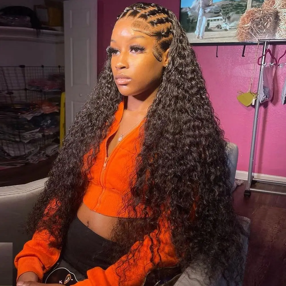 30 40 Inch Deep Wave Wig 13x6 HD Transparent Curly Lace Front Hd Wig 13x4 360 Lace Frontal Brazilian Human Hair Wigs For Women
30 40 Inch Deep Wave Wig 13x6 HD Transparent Curly Lace Front Hd Wig 13x4 360 Lace Frontal Brazilian Human Hair Wigs For Women