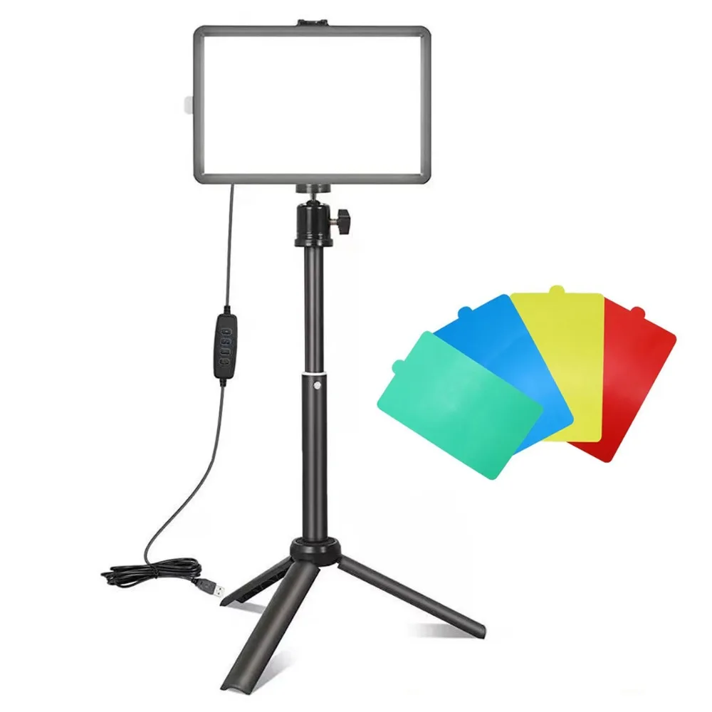 With Tripod LED Photography Video Light 4 Color Cards Full Screen Photography Fill Lamp Line Control Multifunctional
With Tripod LED Photography Video Light 4 Color Cards Full Screen Photography Fill Lamp Line Control Multifunctional