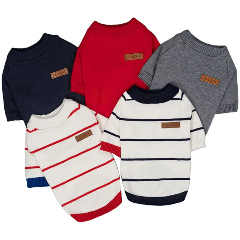 Dog Clothes Winter White Knit Hoodie Clothing Striped Sweater For Small Dogs Chihuahua Dachshund Puppy Knitted Jumper Sweater XS
Dog Clothes Winter White Knit Hoodie Clothing Striped Sweater For Small Dogs Chihuahua Dachshund Puppy Knitted Jumper Sweater XS