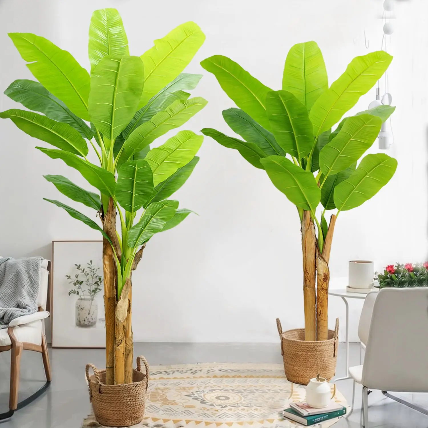 Artificial Banana Tree 150CM -240CM Large Green Fake Plant Palm Leaves for Room Decoration or Outdoor Tropical Plant Decoration
Artificial Banana Tree 150CM -240CM Large Green Fake Plant Palm Leaves for Room Decoration or Outdoor Tropical Plant Decoration