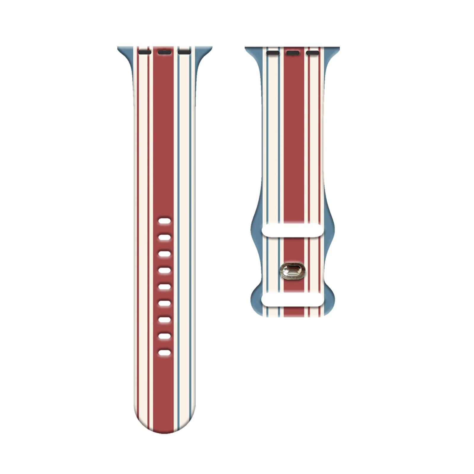 Maillard Style Stripes Minimalist Band for Apple Watch Series 10/9/8/7/SE, Earth Tone Printed Silicone Strap 45mm 44mm 42mm
Maillard Style Stripes Minimalist Band for Apple Watch Series 10/9/8/7/SE, Earth Tone Printed Silicone Strap 45mm 44mm 42mm