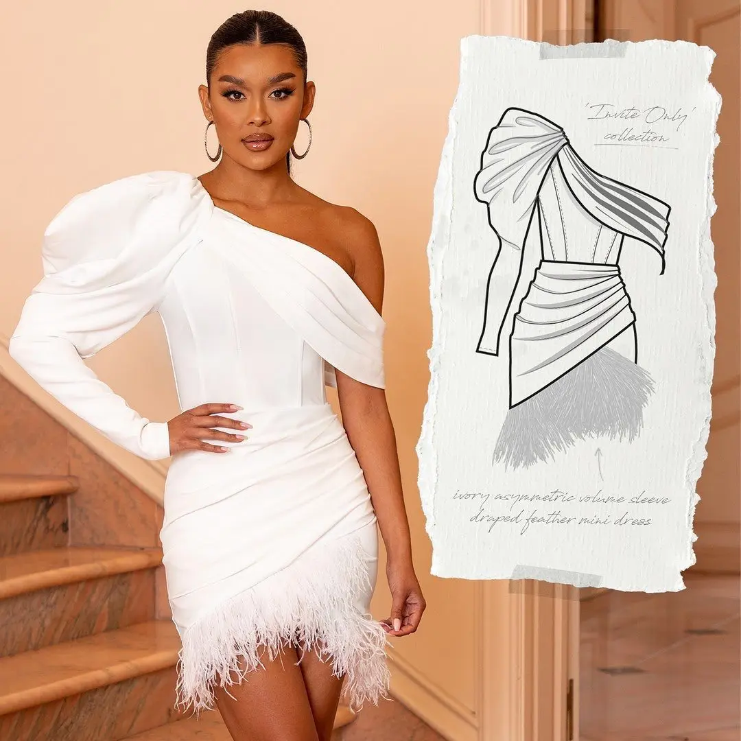 French sexy irregular slanted shoulder feather pleated dress fashionable simple versatile temperament luxury elegant holiday sty
French sexy irregular slanted shoulder feather pleated dress fashionable simple versatile temperament luxury elegant holiday sty