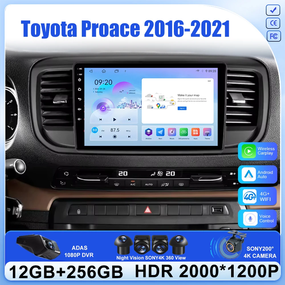 Android 16 Car Video For Citroen Jumpy 3 spaceTourer For Peugeot Expert 3 For Toyota Proace 2016-2021 Android Navigation GPs DVD
Android 16 Car Video For Citroen Jumpy 3 spaceTourer For Peugeot Expert 3 For Toyota Proace 2016-2021 Android Navigation GPs DVD