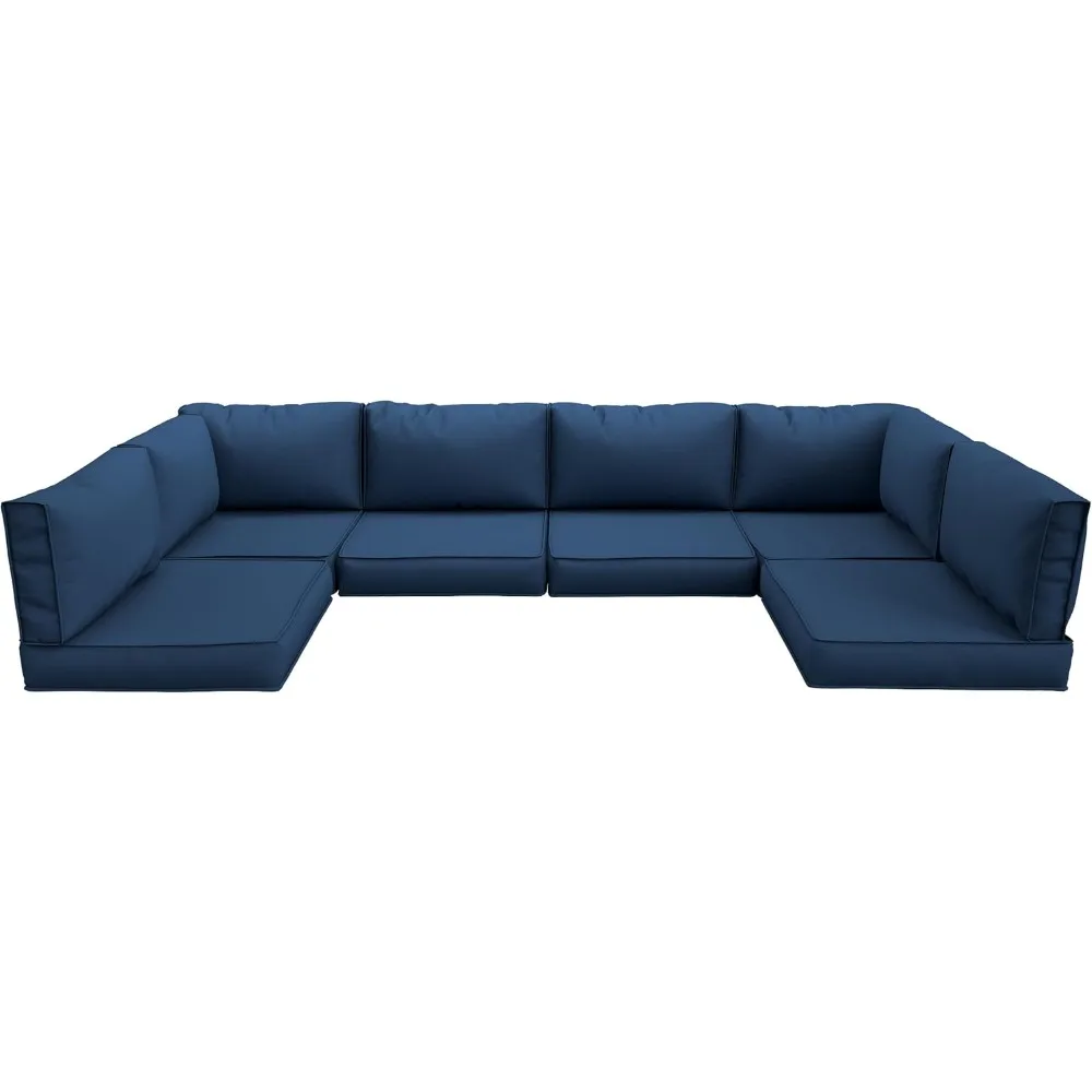 Outdoor Replacement Cushions, Water-Resistant Patio Cushion for 6-Seat Furniture Sets, 14-Piece Outdoor Couch Patio Sofa (Navy
Outdoor Replacement Cushions, Water-Resistant Patio Cushion for 6-Seat Furniture Sets, 14-Piece Outdoor Couch Patio Sofa (Navy
