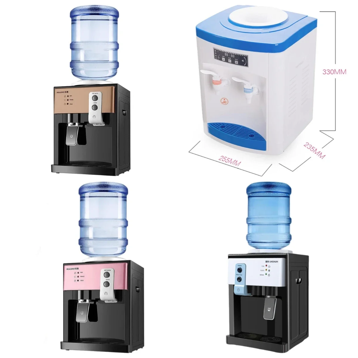 5 Gallon Electric Hot Cold Drinking Water Machine, Top Loading Countertop Water Cooler Dispenser with 3 Temperature Settings
5 Gallon Electric Hot Cold Drinking Water Machine, Top Loading Countertop Water Cooler Dispenser with 3 Temperature Settings