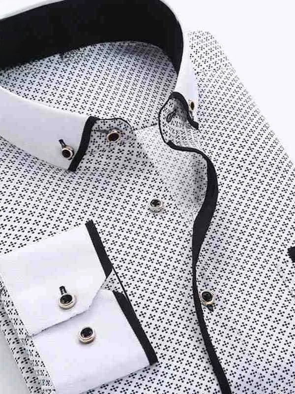 4XL Men's Big Size Dress Shirt New 2016 Long Sleeve PU Leather Cleanfit Stand Collar Faux Two-Piece Style Thickened Winter Shirt
4XL Men's Big Size Dress Shirt New 2016 Long Sleeve PU Leather Cleanfit Stand Collar Faux Two-Piece Style Thickened Winter Shirt