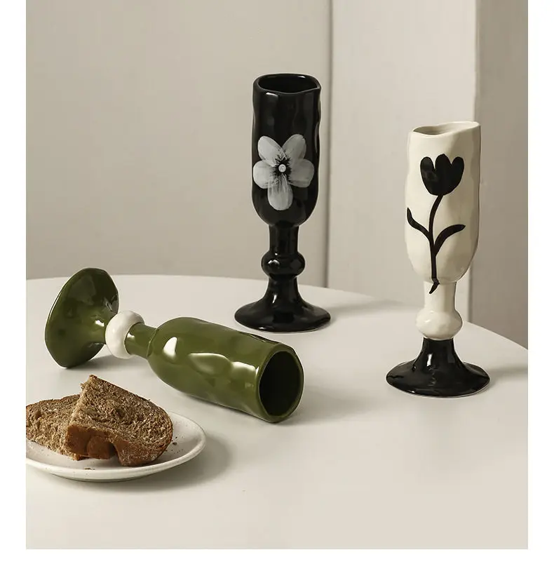Nordic Highball Home Restaurant Decor Candlestick Sculpture Ceramic Creative Handheld Water Glass Wine Glass
Nordic Highball Home Restaurant Decor Candlestick Sculpture Ceramic Creative Handheld Water Glass Wine Glass