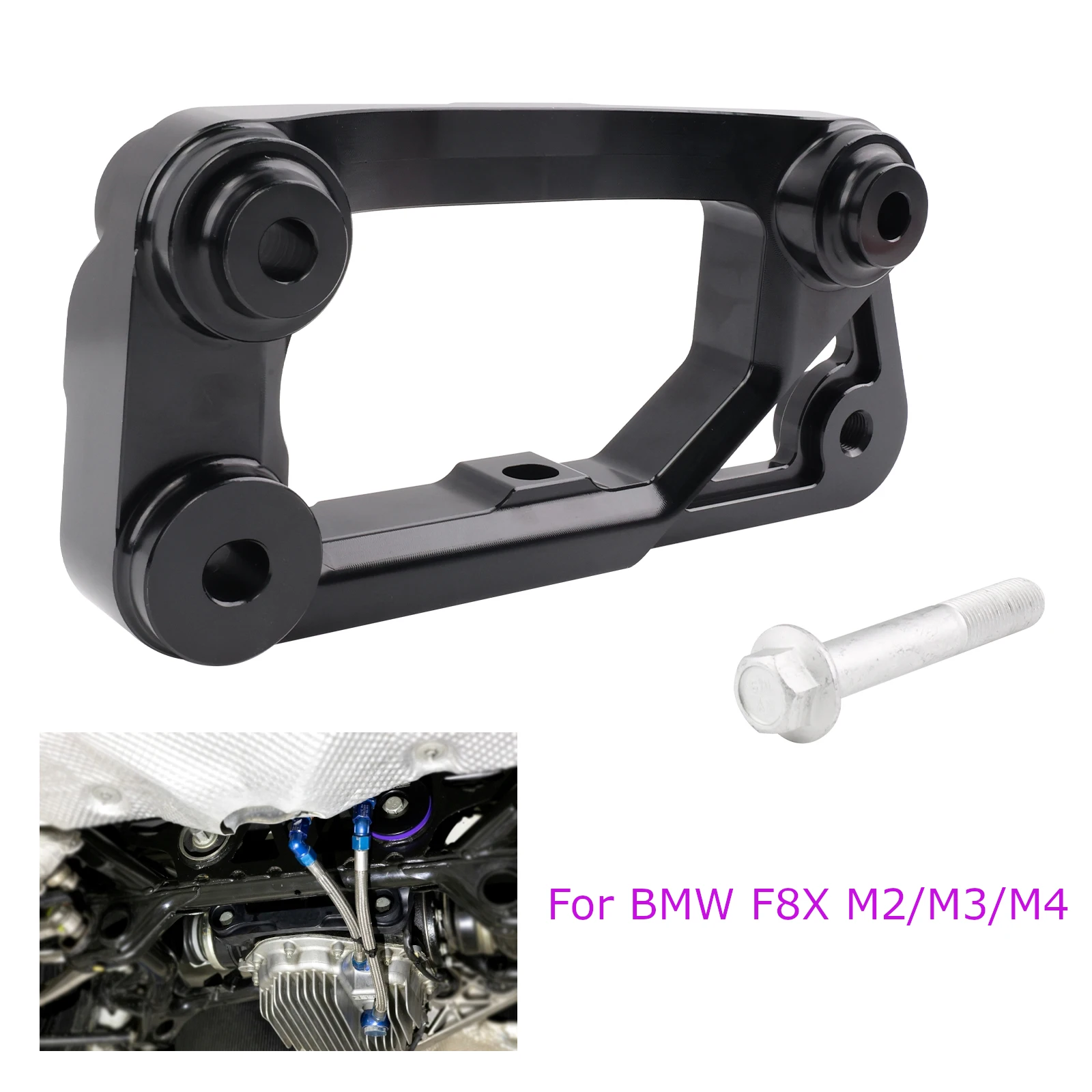 Dual-Mount Rear Differential Bracket For BMW F87 M2 F80 M3 F82 F83 M4 OE Replacement Aluminum Black Chassis Transmission Parts
Dual-Mount Rear Differential Bracket For BMW F87 M2 F80 M3 F82 F83 M4 OE Replacement Aluminum Black Chassis Transmission Parts
