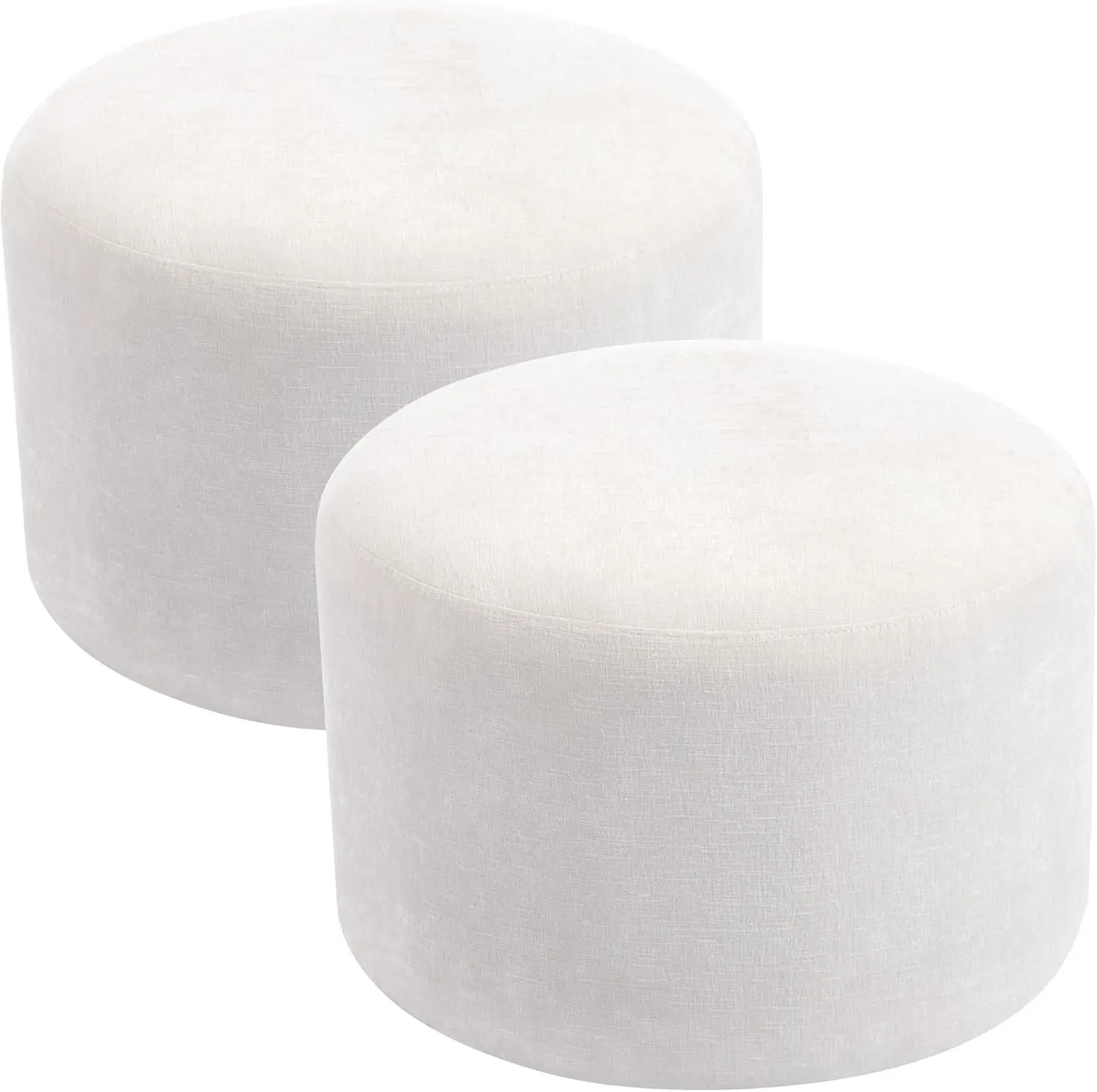 Modern Small Footstool with Soft Padded Seat & Solid Wood Frame, Multifunctional Vanity Stool Accent Seat, White Chenille
Modern Small Footstool with Soft Padded Seat & Solid Wood Frame, Multifunctional Vanity Stool Accent Seat, White Chenille