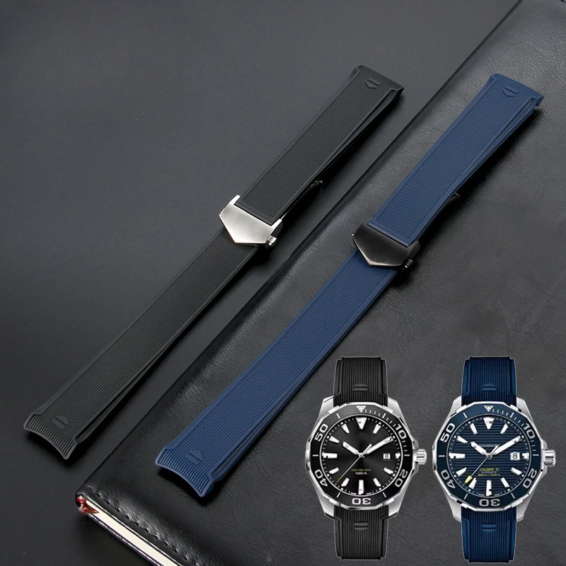 High Quality Waterproof Soft Rubber Watch Band Silicone Sports Watch Straps mens Curved End for TAG Heuer Watch accessories 22mm
High Quality Waterproof Soft Rubber Watch Band Silicone Sports Watch Straps mens Curved End for TAG Heuer Watch accessories 22mm
