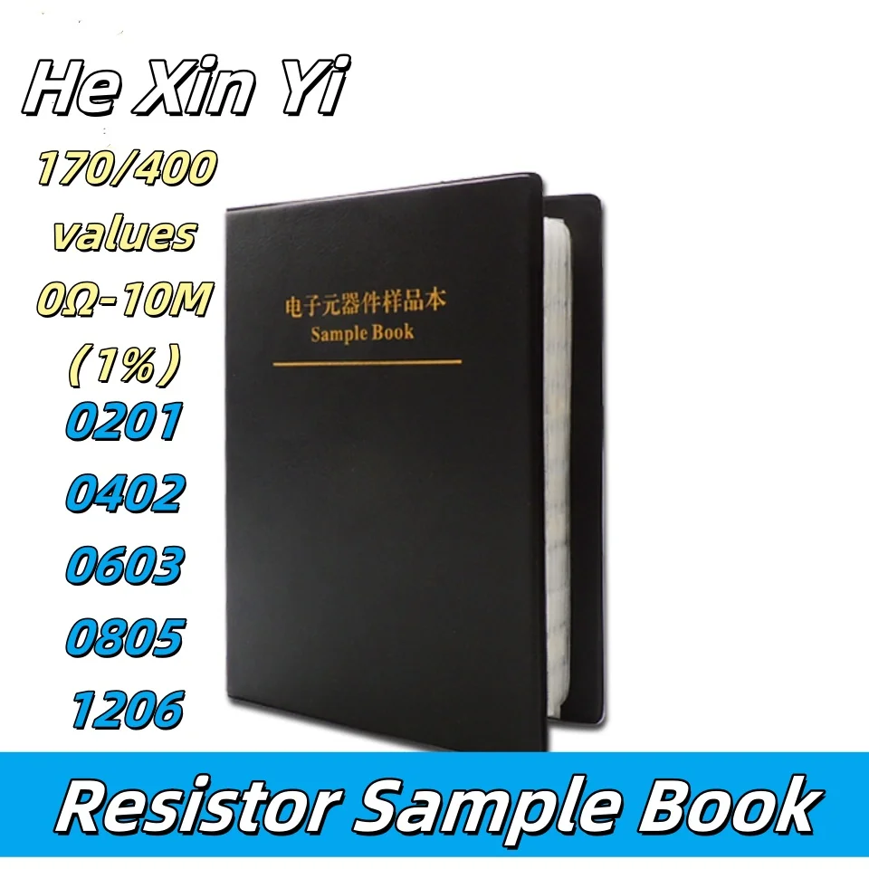 Kit resistore Libro SMD 0805 Kit assortimento resistore 0201 0402 0603 1206 1% FR-07 170 Valori 400 valori 0R-10M Libro campione
Kit resistore Libro SMD 0805 Kit assortimento resistore 0201 0402 0603 1206 1% FR-07 170 Valori 400 valori 0R-10M Libro campione