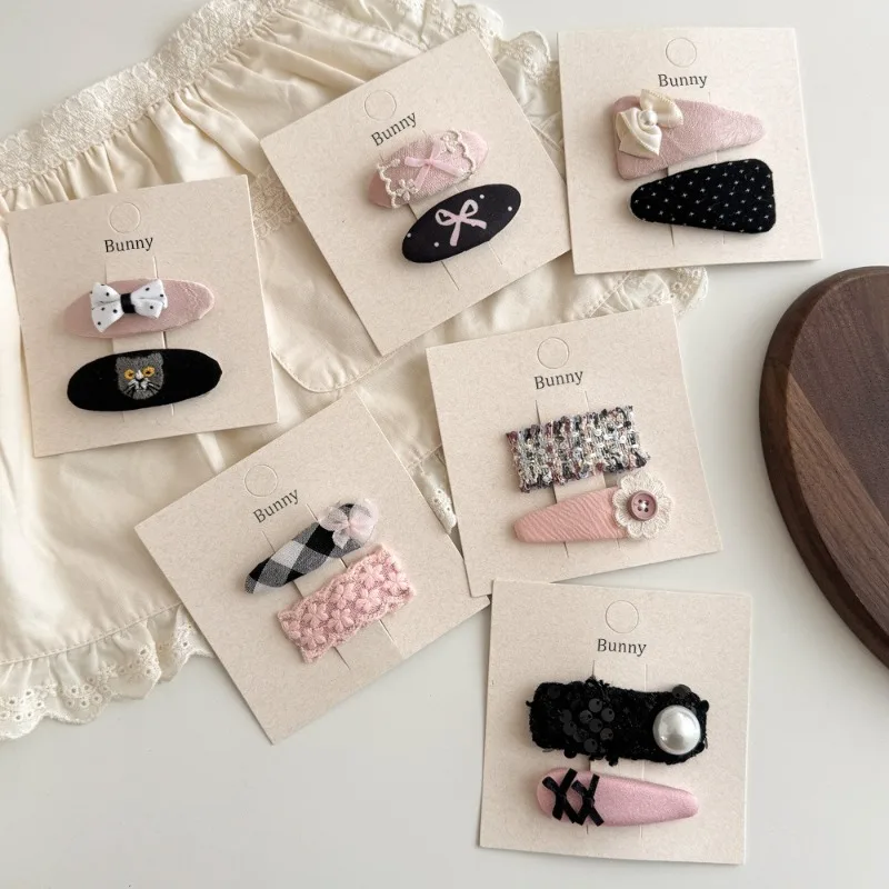 Black Pink Cute Plaid Bow Hair Clips Sweet Fabric Bowknot Barrettes Fashion Kids Girl Hair Side Bangs Broken Hair BB Clips Daily
Black Pink Cute Plaid Bow Hair Clips Sweet Fabric Bowknot Barrettes Fashion Kids Girl Hair Side Bangs Broken Hair BB Clips Daily
