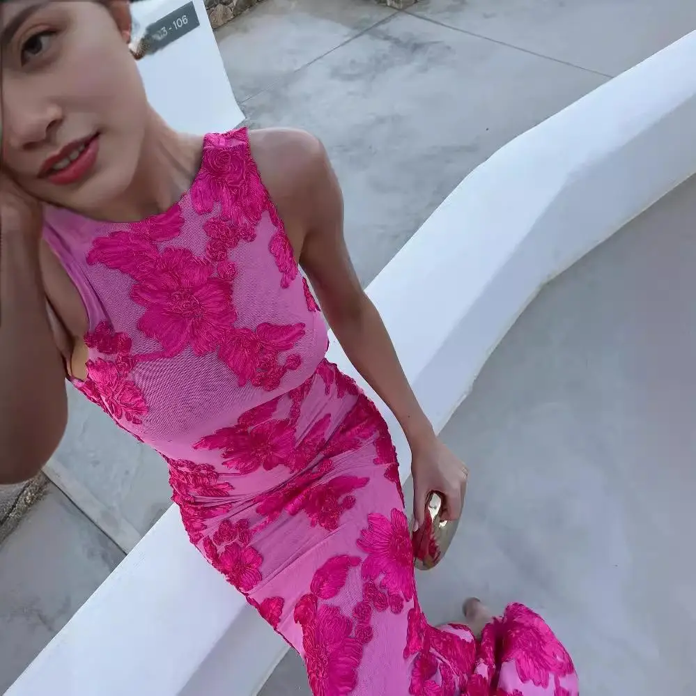 Сексуальное сетчатое платье с цветочным узором и 3D-букетом, облегающее тело, для дома, лето 2024
Сексуальное сетчатое платье с цветочным узором и 3D-букетом, облегающее тело, для дома, лето 2024