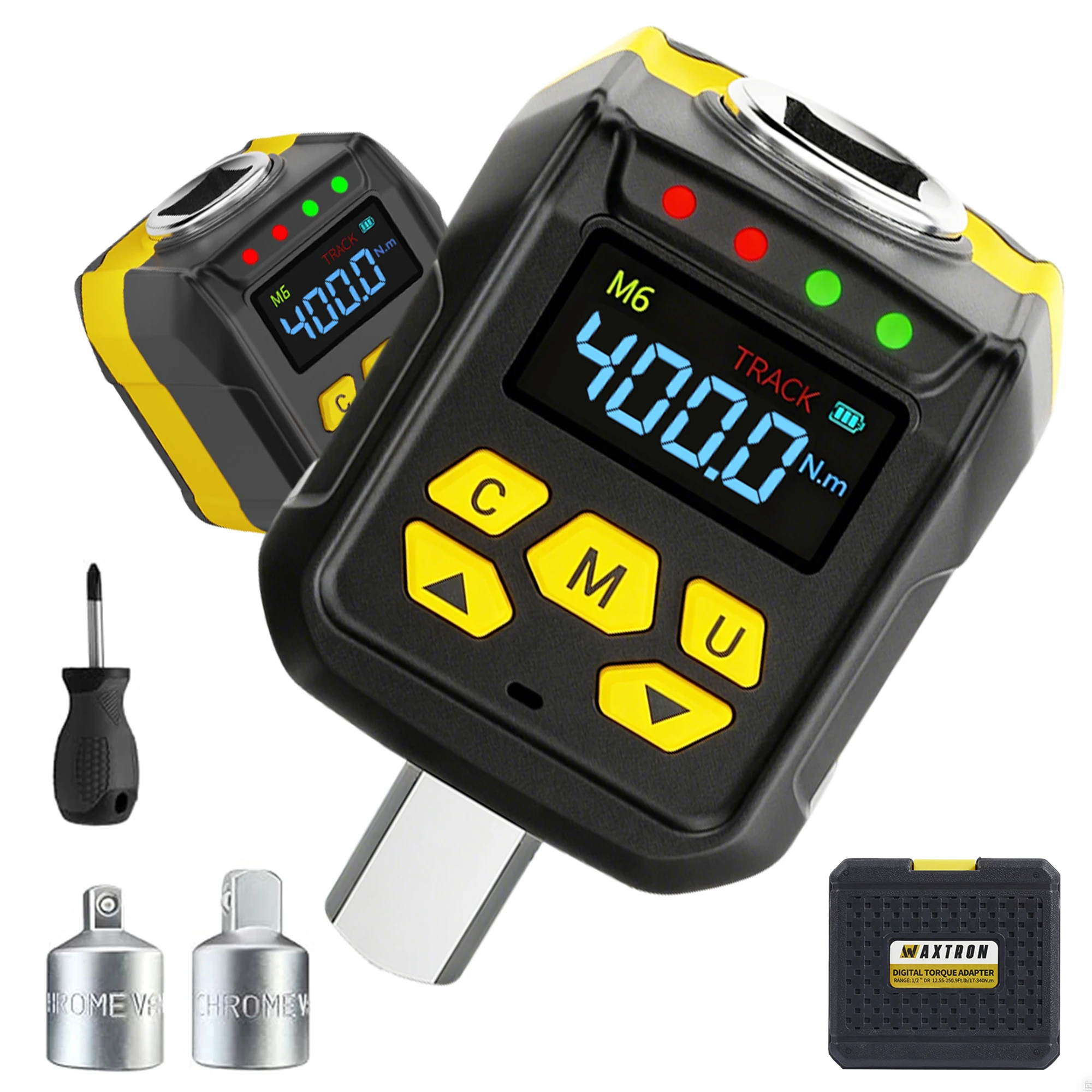 Waxtron 1/2'' Digital Torque Adapter 6-400N.m 1/4'' 3/8'' Drive Digital Torque Meter Hand Tools Digital Torque Wrench Adaptor
Waxtron 1/2'' Digital Torque Adapter 6-400N.m 1/4'' 3/8'' Drive Digital Torque Meter Hand Tools Digital Torque Wrench Adaptor