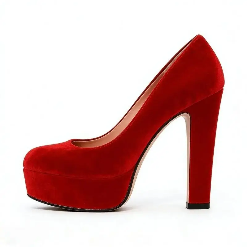 Модные туфли MKKHOU, новые высококачественные бархатные туфли ручной работы на заказ, красные туфли на толстой подошве с круглым носком, женские туфли на высоком каблуке
Модные туфли MKKHOU, новые высококачественные бархатные туфли ручной работы на заказ, красные туфли на толстой подошве с круглым носком, женские туфли на высоком каблуке