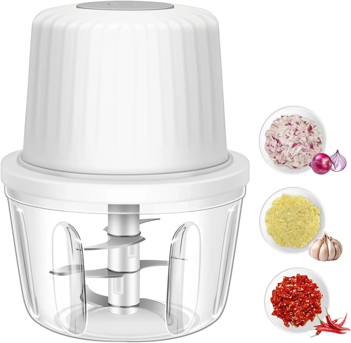 400ml USB Electric Garlic Chopper, 6-Blade Mini Vegetable Chopper, Portable Food Processor for Onion, Ginger, Chili, Fruit, Meat
400ml USB Electric Garlic Chopper, 6-Blade Mini Vegetable Chopper, Portable Food Processor for Onion, Ginger, Chili, Fruit, Meat