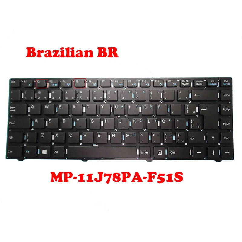 Клавиатура для ноутбука MP-11J78PA-F51S 82R-14A040-4213 11J7F51SPAL-A Бразильский BR без рамки Черный Новый
Клавиатура для ноутбука MP-11J78PA-F51S 82R-14A040-4213 11J7F51SPAL-A Бразильский BR без рамки Черный Новый