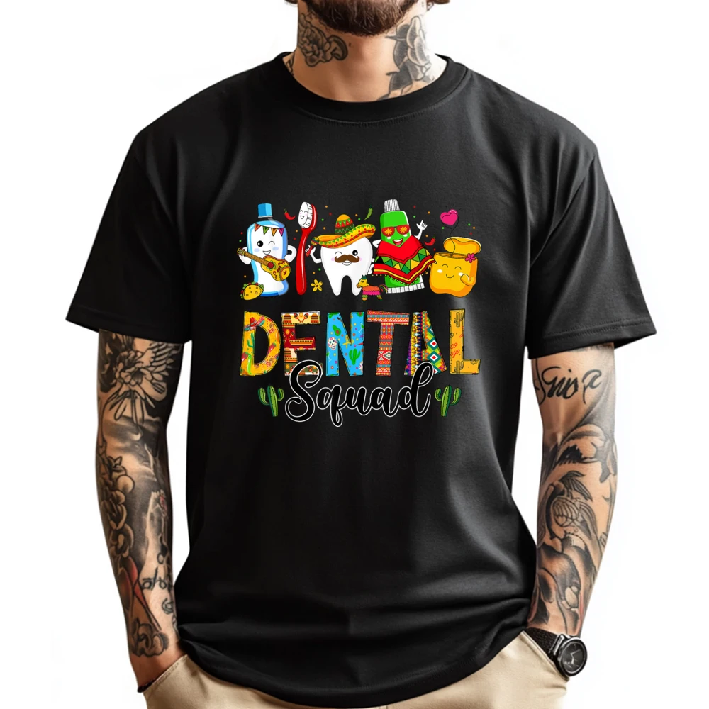 Cinco de Mayo Dental Squad Dental Assistant Grey Shirt Graphic Tee Designer Clothes Mens Gifts Print Camisetas De Hombre
Cinco de Mayo Dental Squad Dental Assistant Grey Shirt Graphic Tee Designer Clothes Mens Gifts Print Camisetas De Hombre