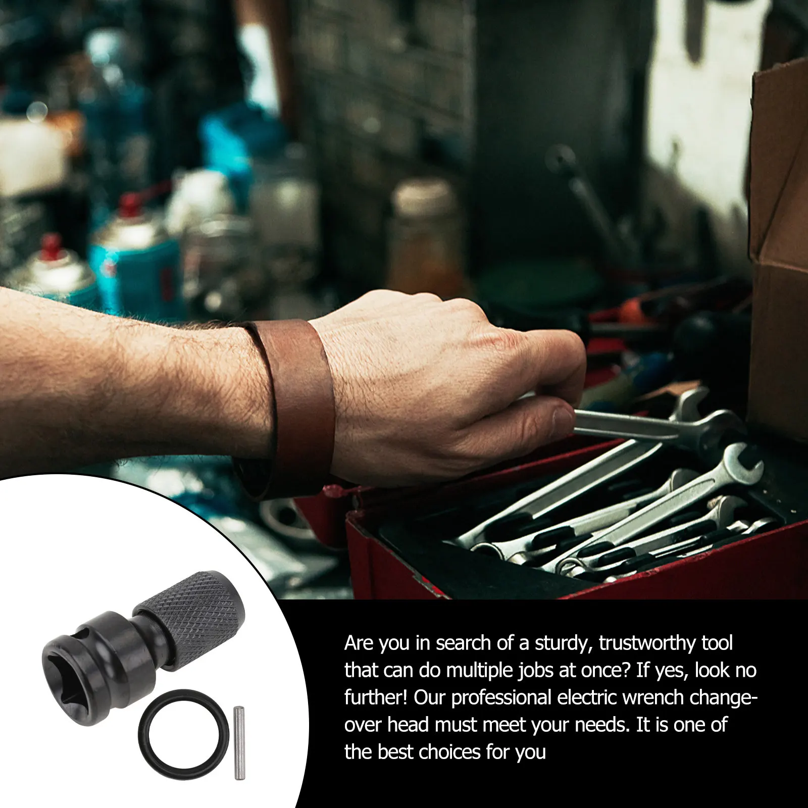 2Sets Wrench Conversion Head Kit Professional Steel Changeover Adapter with Self Telescopic Sleeve Quick Release
2Sets Wrench Conversion Head Kit Professional Steel Changeover Adapter with Self Telescopic Sleeve Quick Release