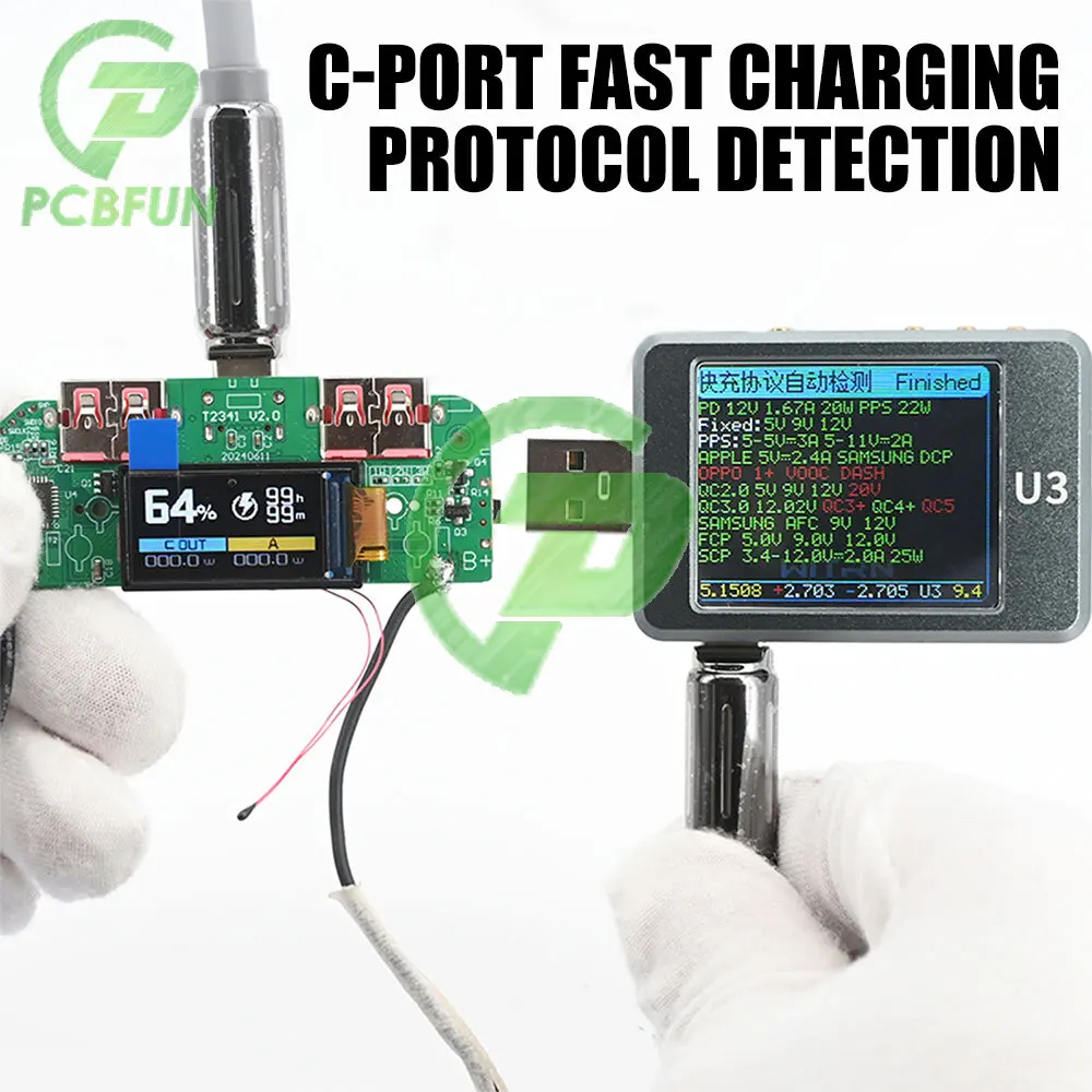 22.5W PD Colorful Display Bidirectional Fast Charger Mobile Power Module Circuit DIY Motherboard Type-c USB Port PD/QC/SCP/VOOC
22.5W PD Colorful Display Bidirectional Fast Charger Mobile Power Module Circuit DIY Motherboard Type-c USB Port PD/QC/SCP/VOOC