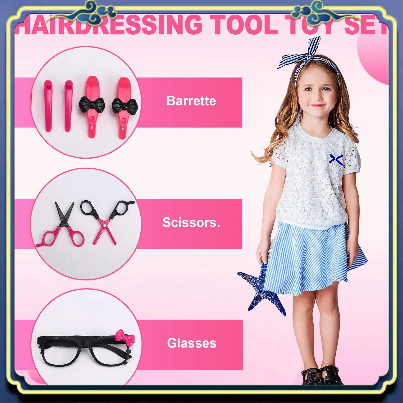 ABTJ-Kids Toys Pretend Play Hairdressing Hair Simulation Game Children Hair Styling Tools Blow Dryer Curler Makeup Kit Toys
ABTJ-Kids Toys Pretend Play Hairdressing Hair Simulation Game Children Hair Styling Tools Blow Dryer Curler Makeup Kit Toys