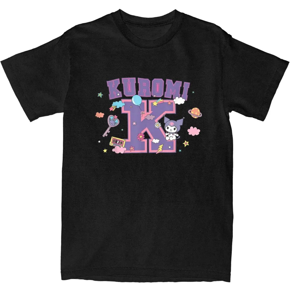 Kuromi Varsity Letter K T-Shirts Cotton Clothing Summer Y2K Funny Short Sleeves T-Shirt O-Neck Fashion Design Tee Shirt
Kuromi Varsity Letter K T-Shirts Cotton Clothing Summer Y2K Funny Short Sleeves T-Shirt O-Neck Fashion Design Tee Shirt