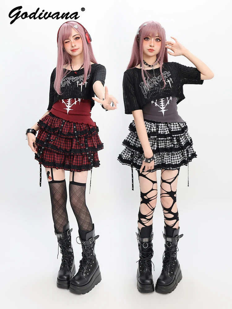 Original Subculture Cool Girls Y2k Short Blouse Vest Top Women's High Waist Plaid Skirt New Summer Sweet Skirt Sets
Original Subculture Cool Girls Y2k Short Blouse Vest Top Women's High Waist Plaid Skirt New Summer Sweet Skirt Sets
