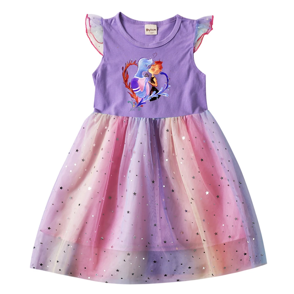Elemental Summer Kids Dresses for Girls Cartoon Short Sleeve Princess Dress Children's Prom Mesh Dresses
Elemental Summer Kids Dresses for Girls Cartoon Short Sleeve Princess Dress Children's Prom Mesh Dresses