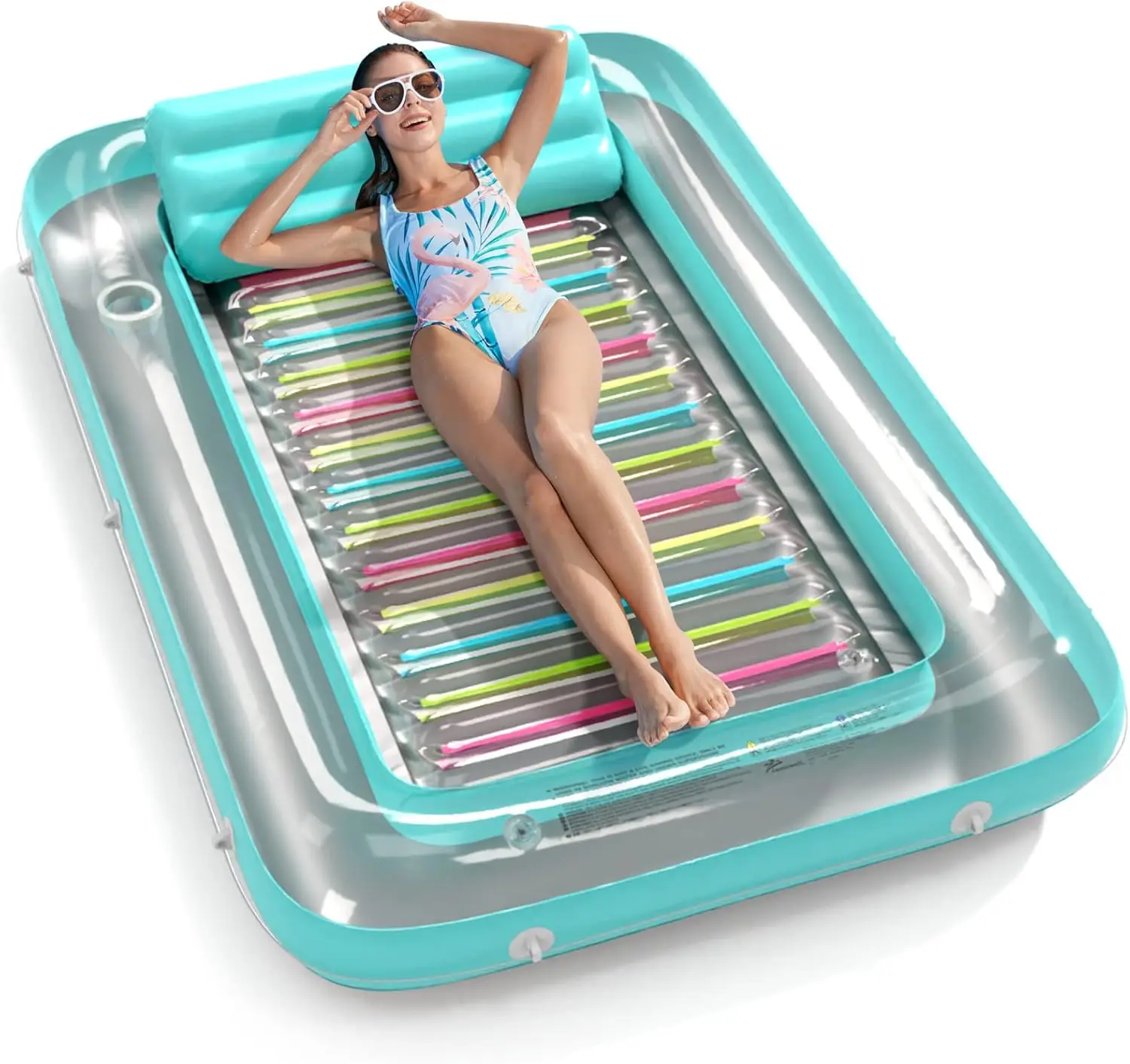 4 in 1 Inflatable Tanning Pool Lounger Float - Sunbathing Lounge Floatie Raft Toys, Water Filled Tanning Bed Mat Pad Bl
4 in 1 Inflatable Tanning Pool Lounger Float - Sunbathing Lounge Floatie Raft Toys, Water Filled Tanning Bed Mat Pad Bl